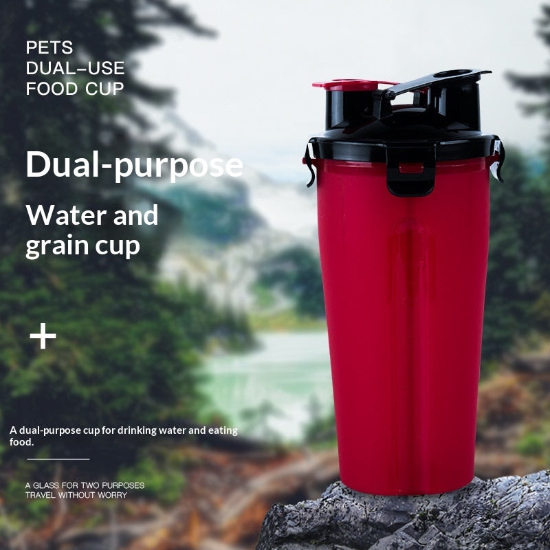 Portable Pet Dog Water Cup Hanging Dog Food Bowl Foldable Dog Bowl