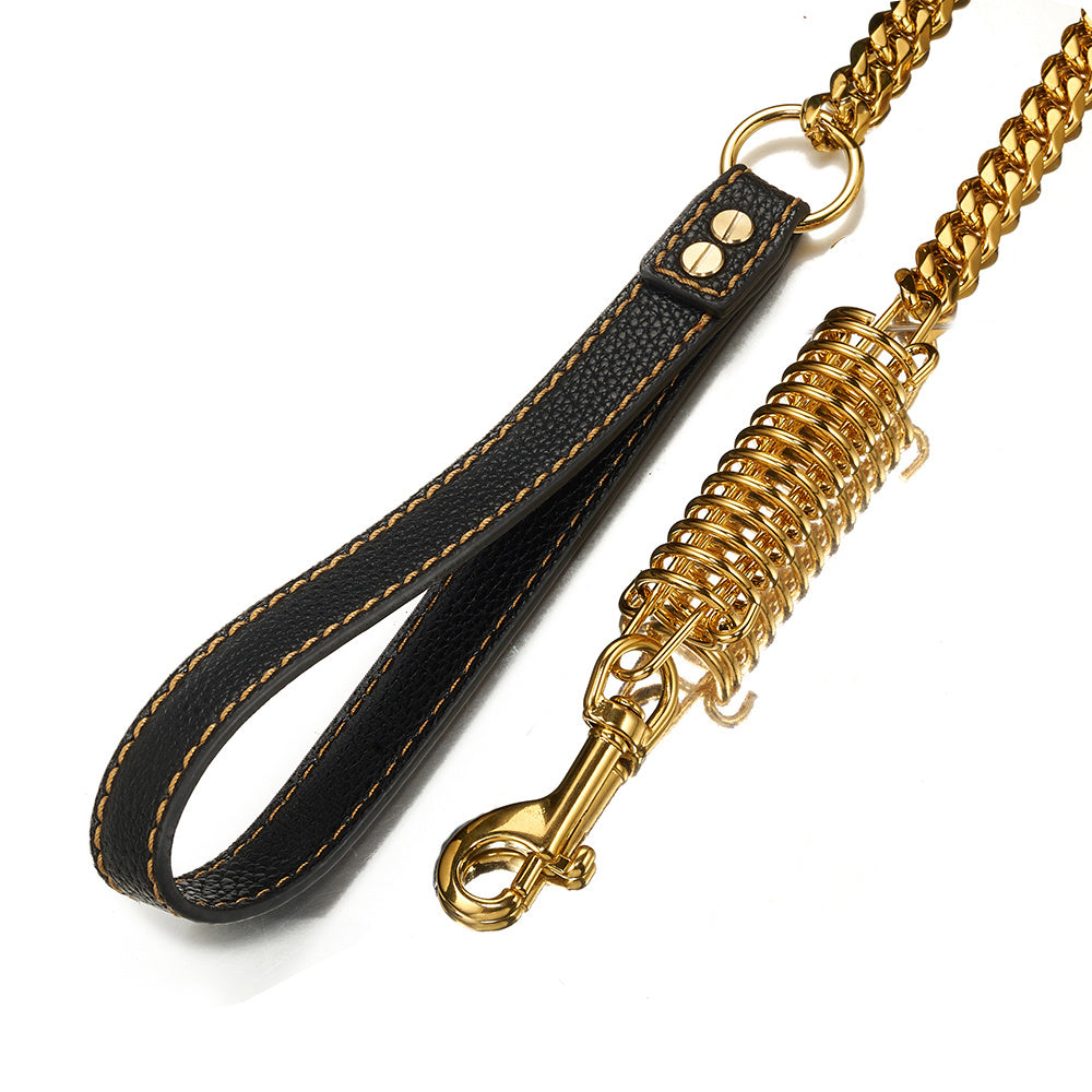 Dog spring traction rope stainless steel