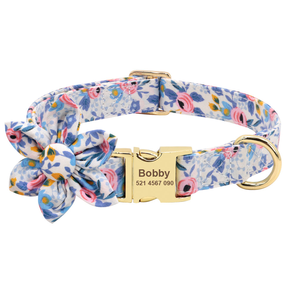 Pet Dog Collar Lettering Anti-Lost Collar