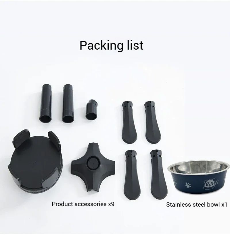 Adjustable Elevated Dog Food Bowls Stand Anti Slip Stability Pet Bowl Holder For Medium And Large Pets Pet Water Food Bowl