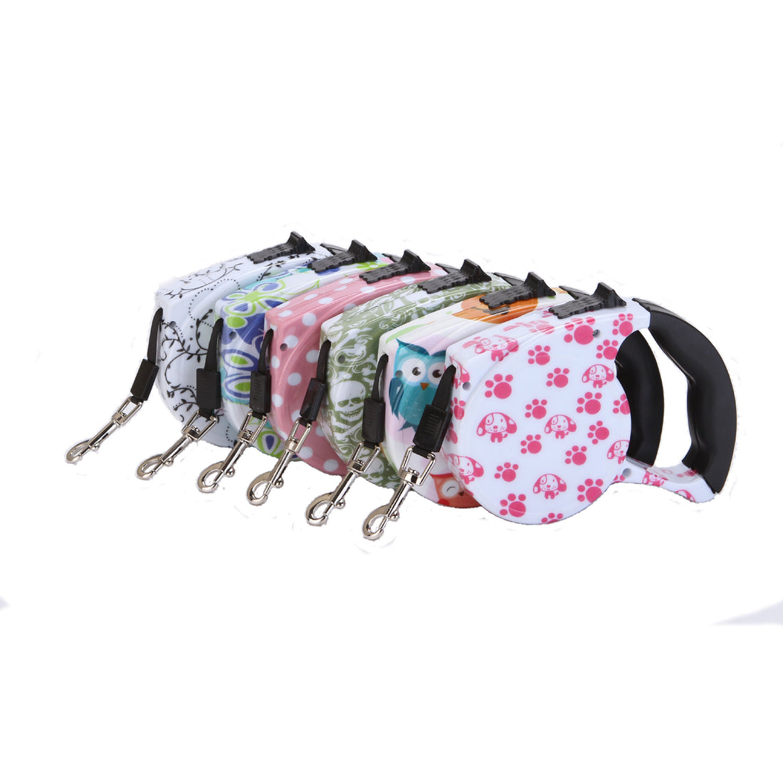 Automatic Cute Dog Walker Traction Rope Flat Rope Traction Device Dog Rope Multicolor