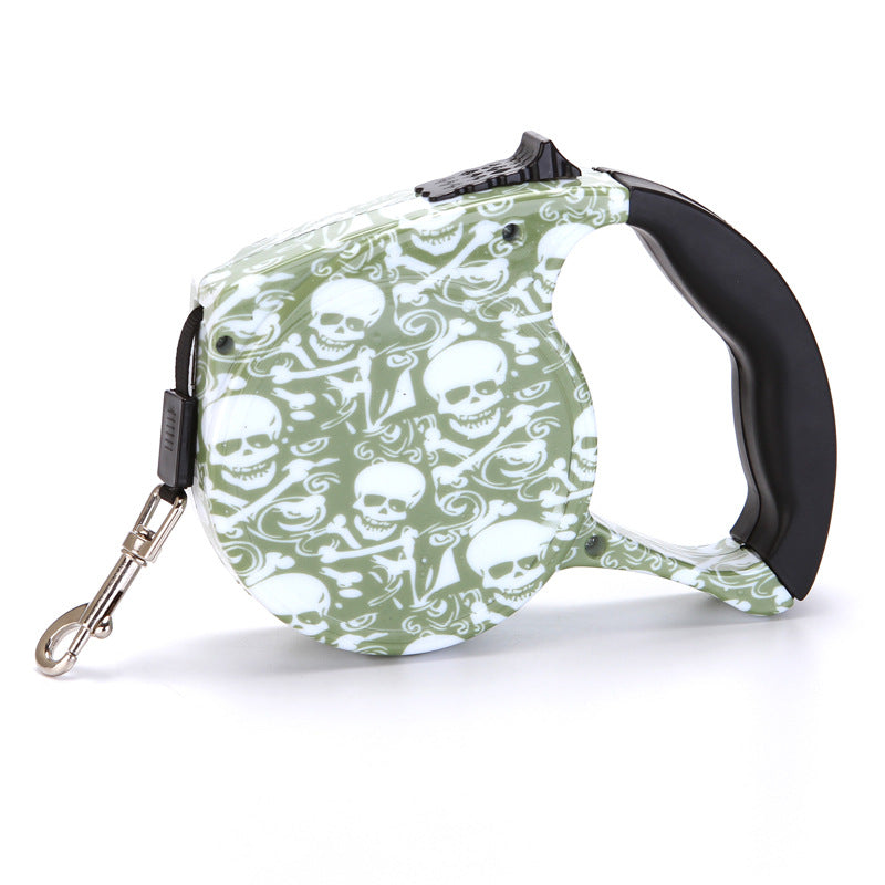 Automatic Cute Dog Walker Traction Rope Flat Rope Traction Device Dog Rope Multicolor