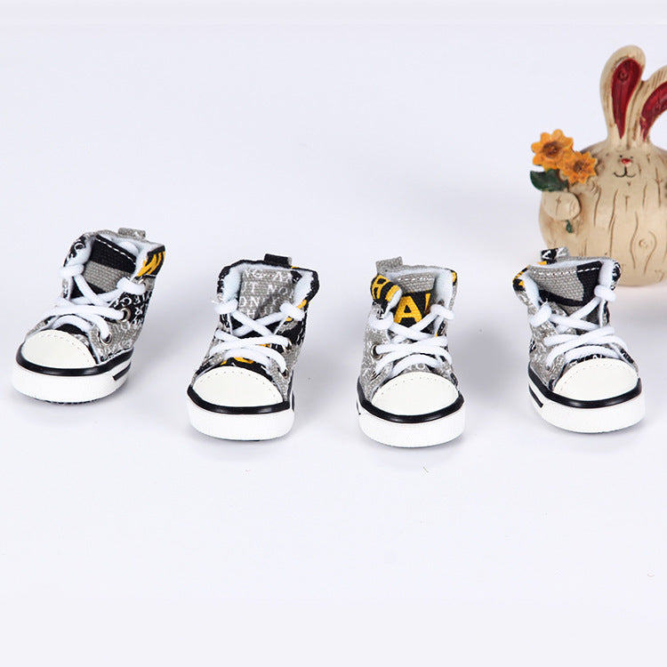 Breathable Dog Sneakers Go Out In Summer To Protect The Soles Of The Dog'S Feet To Prevent Burns And Easy To Clean