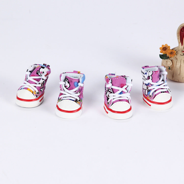 Breathable Dog Sneakers Go Out In Summer To Protect The Soles Of The Dog'S Feet To Prevent Burns And Easy To Clean