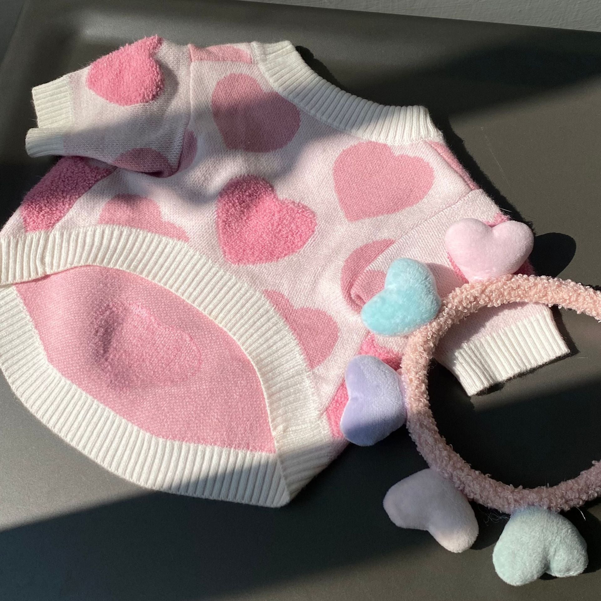 Clothes Dog Cat Fighting Teddy Schnauzer Puppy Fall Winter Sweater