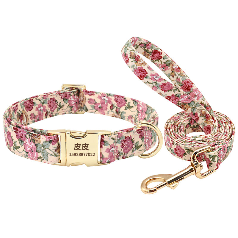 Pet Dog Collar Lettering Anti-Lost Collar