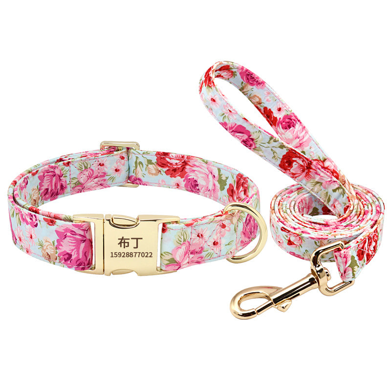 Pet Dog Collar Lettering Anti-Lost Collar