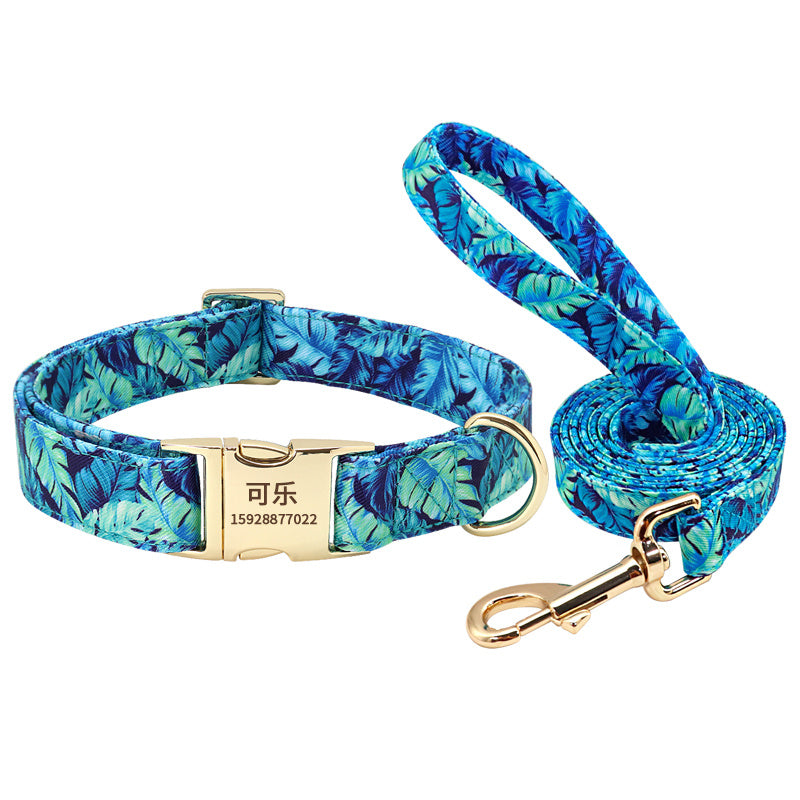 Pet Dog Collar Lettering Anti-Lost Collar