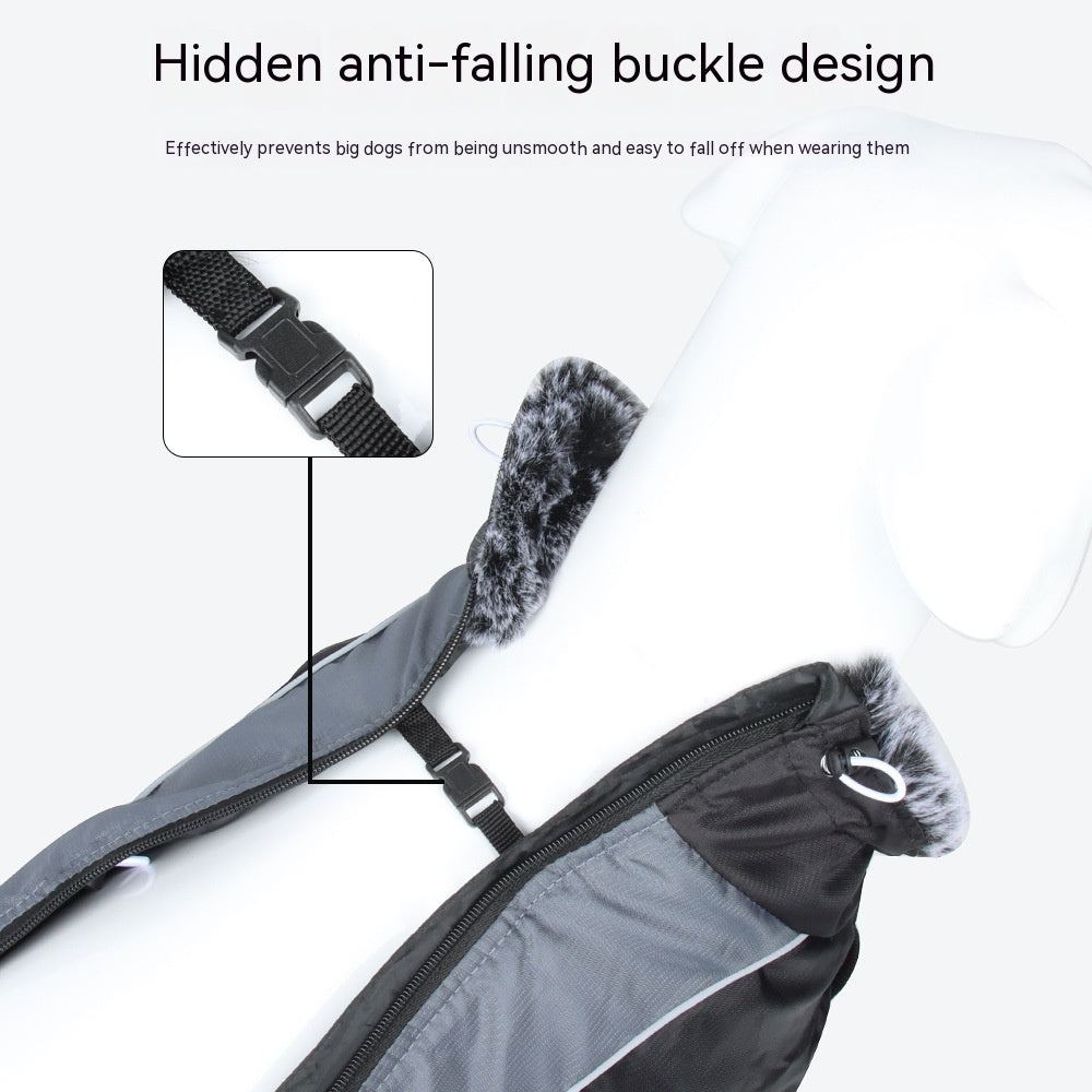 Autumn And Winter Pet Warm Reflective Padded Coat