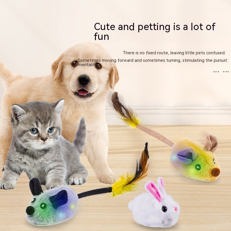 Cat Toy Self-Hi Relieving Boredom Simulation Sound Plush Smart Mouse