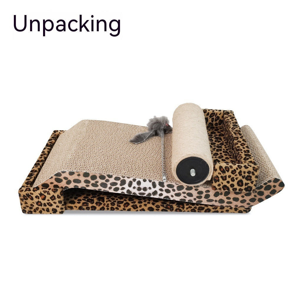 Cat Scratch Board With Corrugated Paper Can Be Replaced And Used Repeatedly