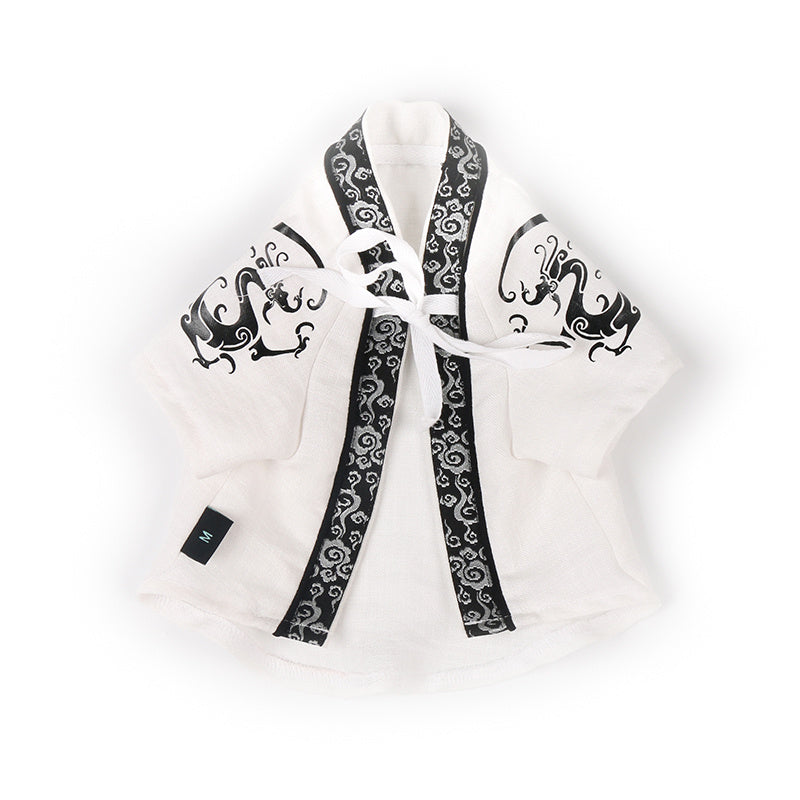 mall dog Dragon Robe anti hair pet clothing