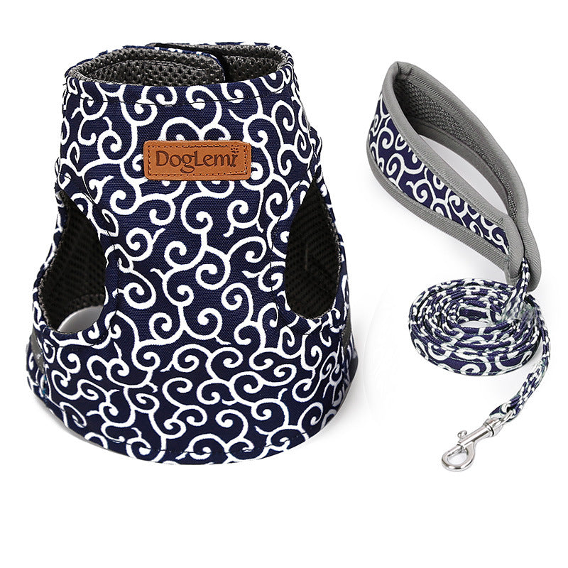 Cat Traction Rope Chest Harness Cat Vest Style Clothes