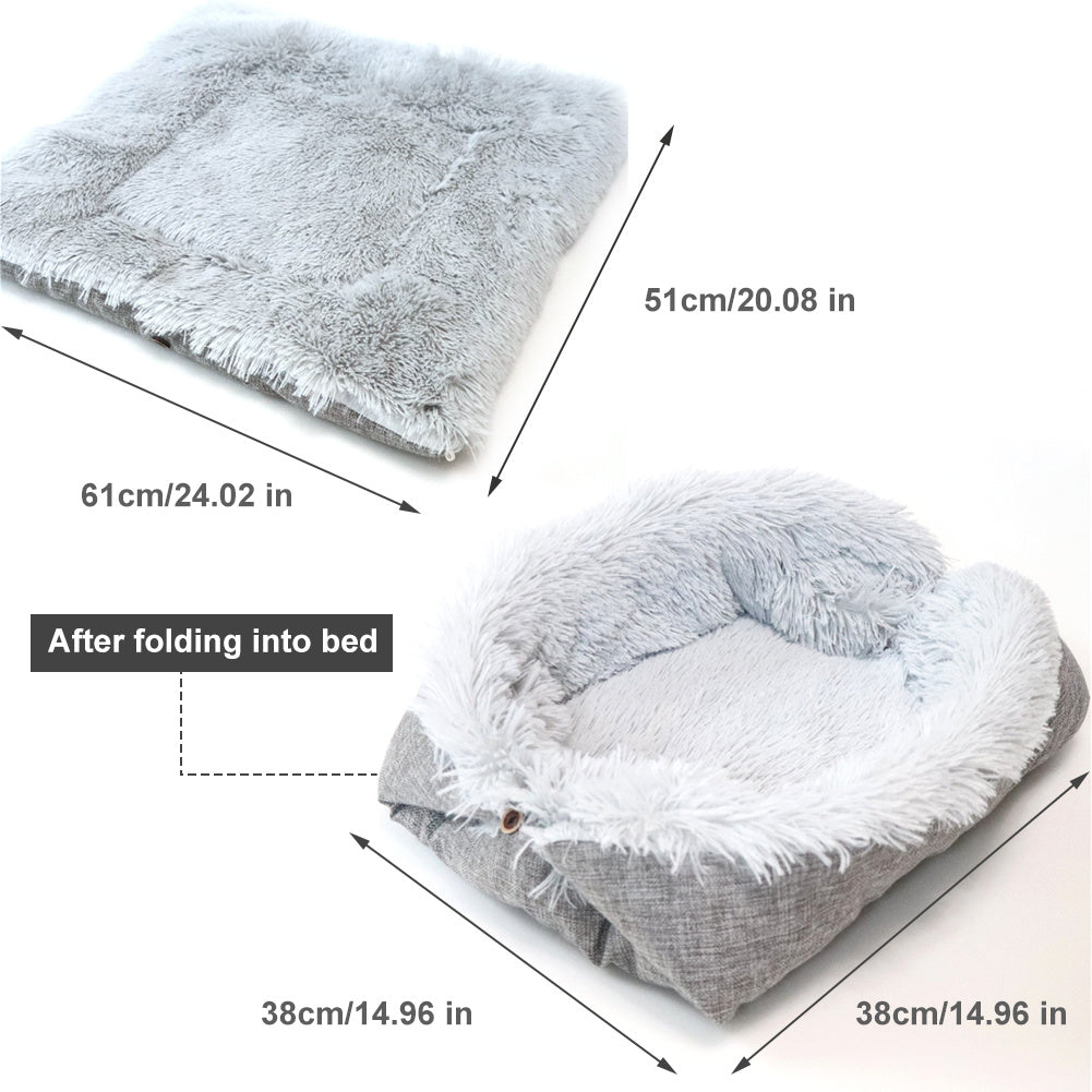 South Korean velvet cat bed