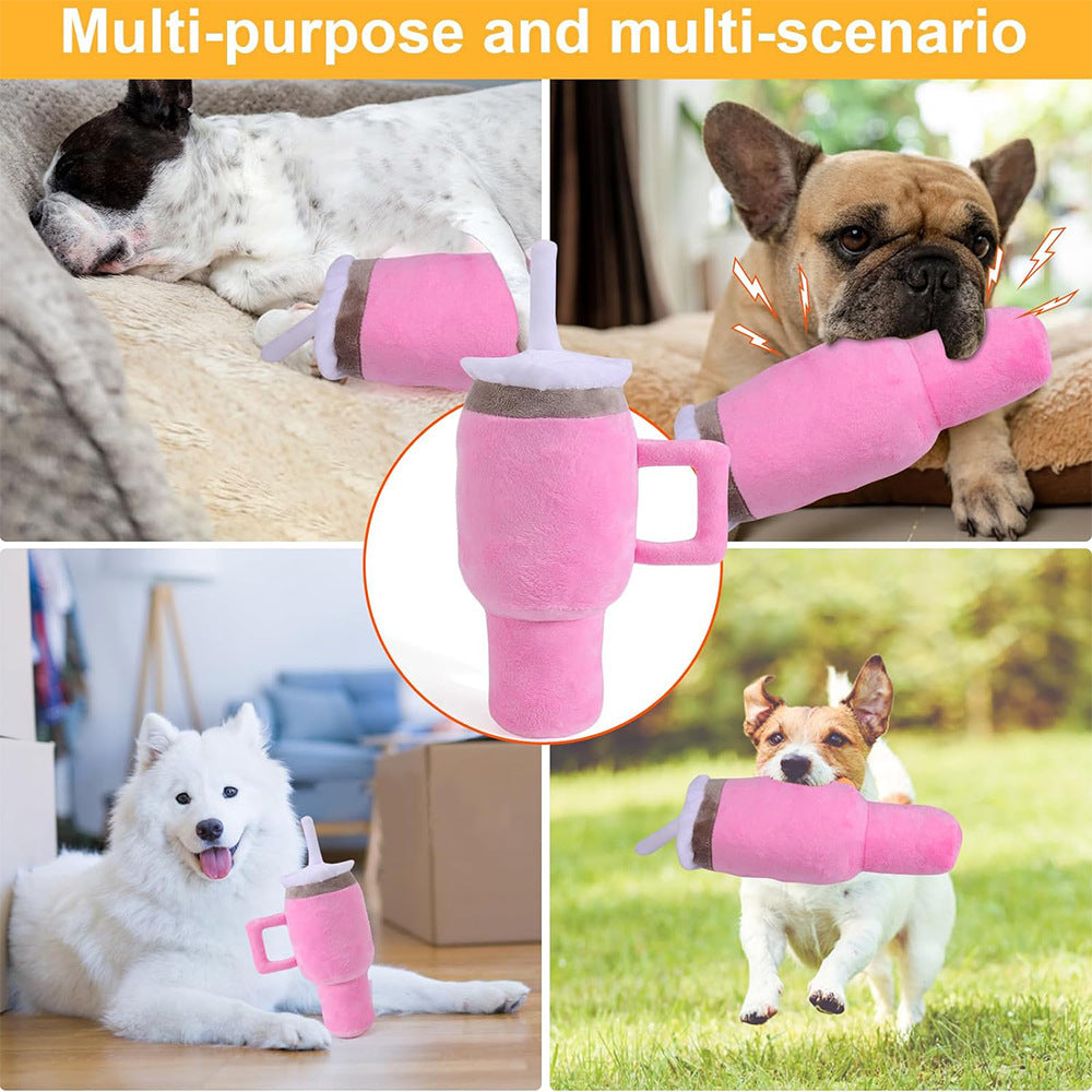 Dog Sound Toy With Handle Cup