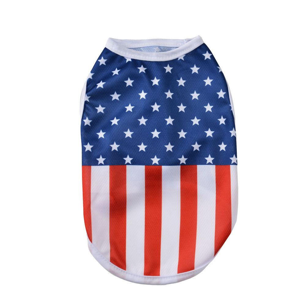 Independence Day Pet Thin Breathable Vest
