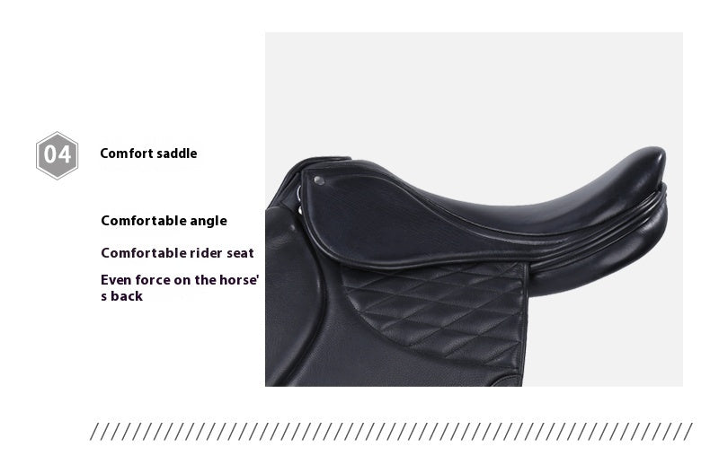 Saddle Obstacle Saddle Cowhide Horse Harness Equestrian Supplies