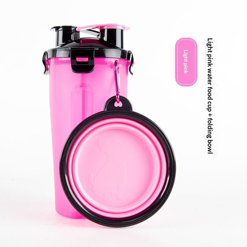Portable Pet Dog Water Cup Hanging Dog Food Bowl Foldable Dog Bowl