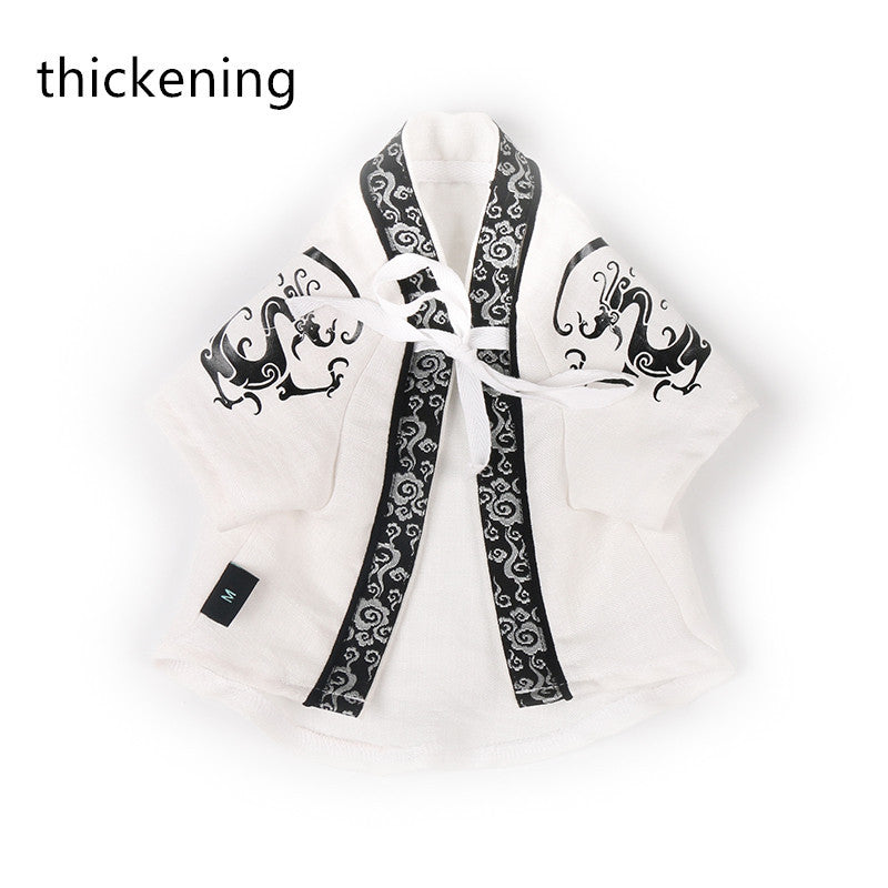 mall dog Dragon Robe anti hair pet clothing