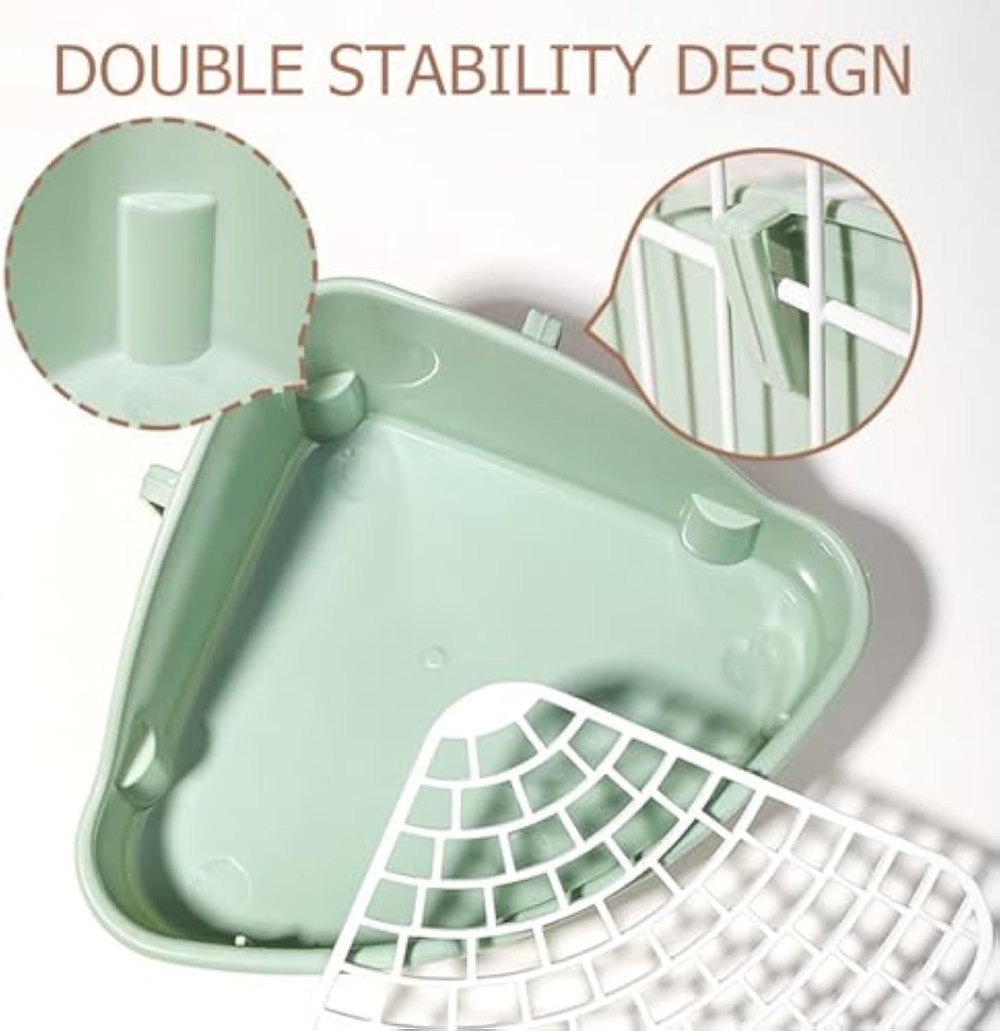 Rabbit Litter Box Bunny Corner Toilet Box Potty Trainer For Hamster Guinea Pig Ferret Rat Chinchialla Cage Pan