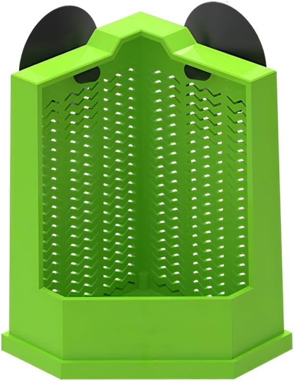 Bearded Dragon Feeder Corner Reptile Feeder Box Wall-Mounted Terrarium Feeder With Suction Cups For Lizard Iguana Gecko Bearded Dragon