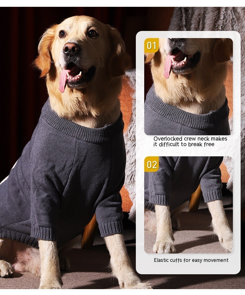 Pet Winter Warm Large Dog Thick Sweater