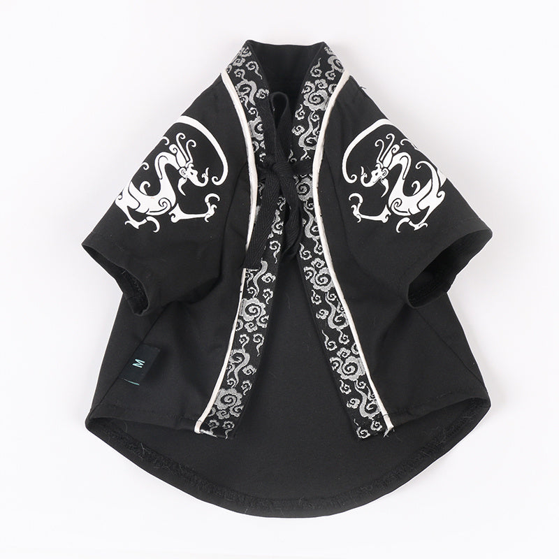 mall dog Dragon Robe anti hair pet clothing
