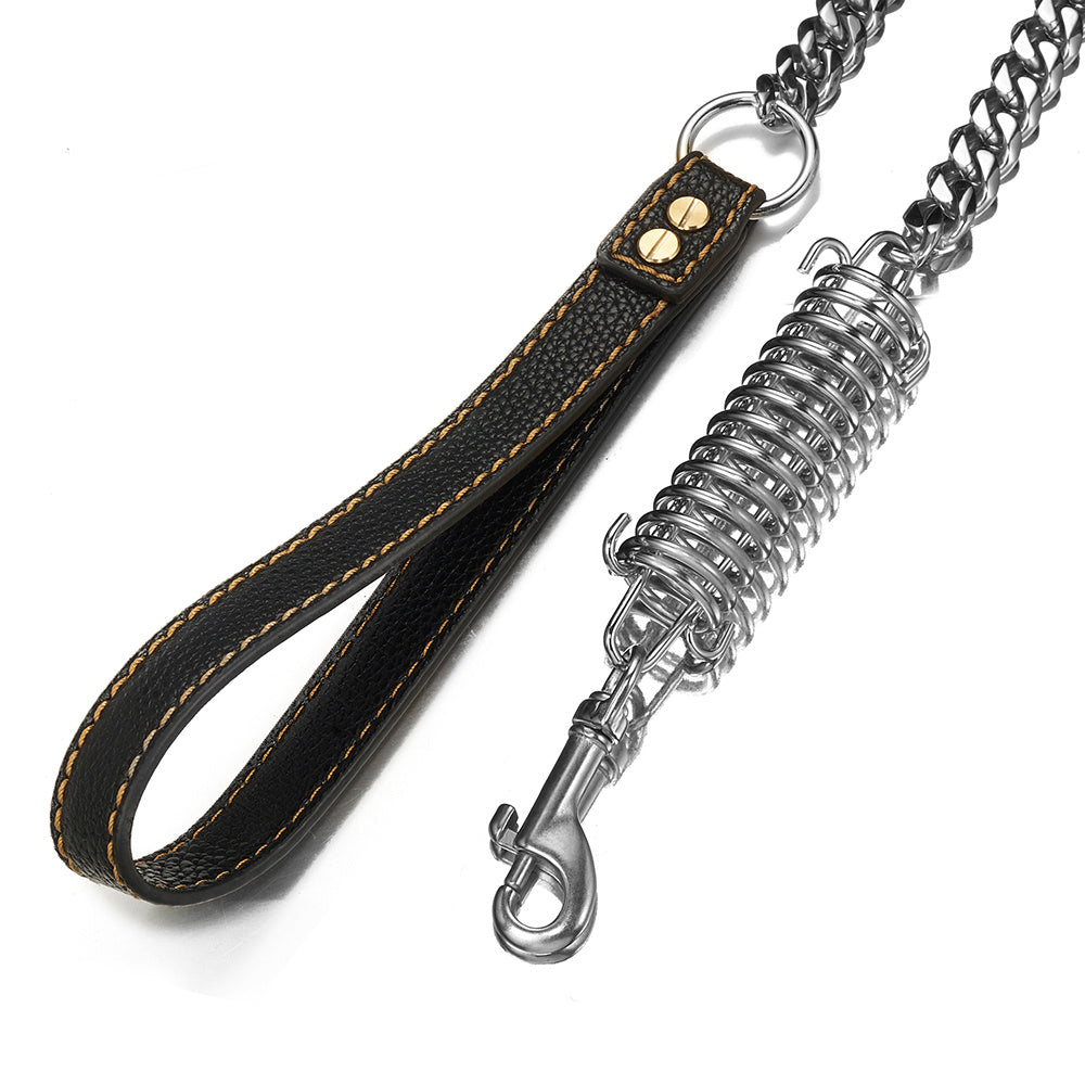 Dog spring traction rope stainless steel