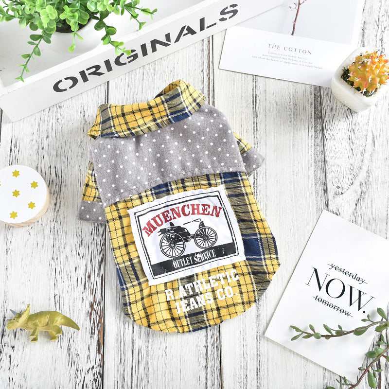 Pet Dog Clothes Spring And Summer Shirt Small Dog Print