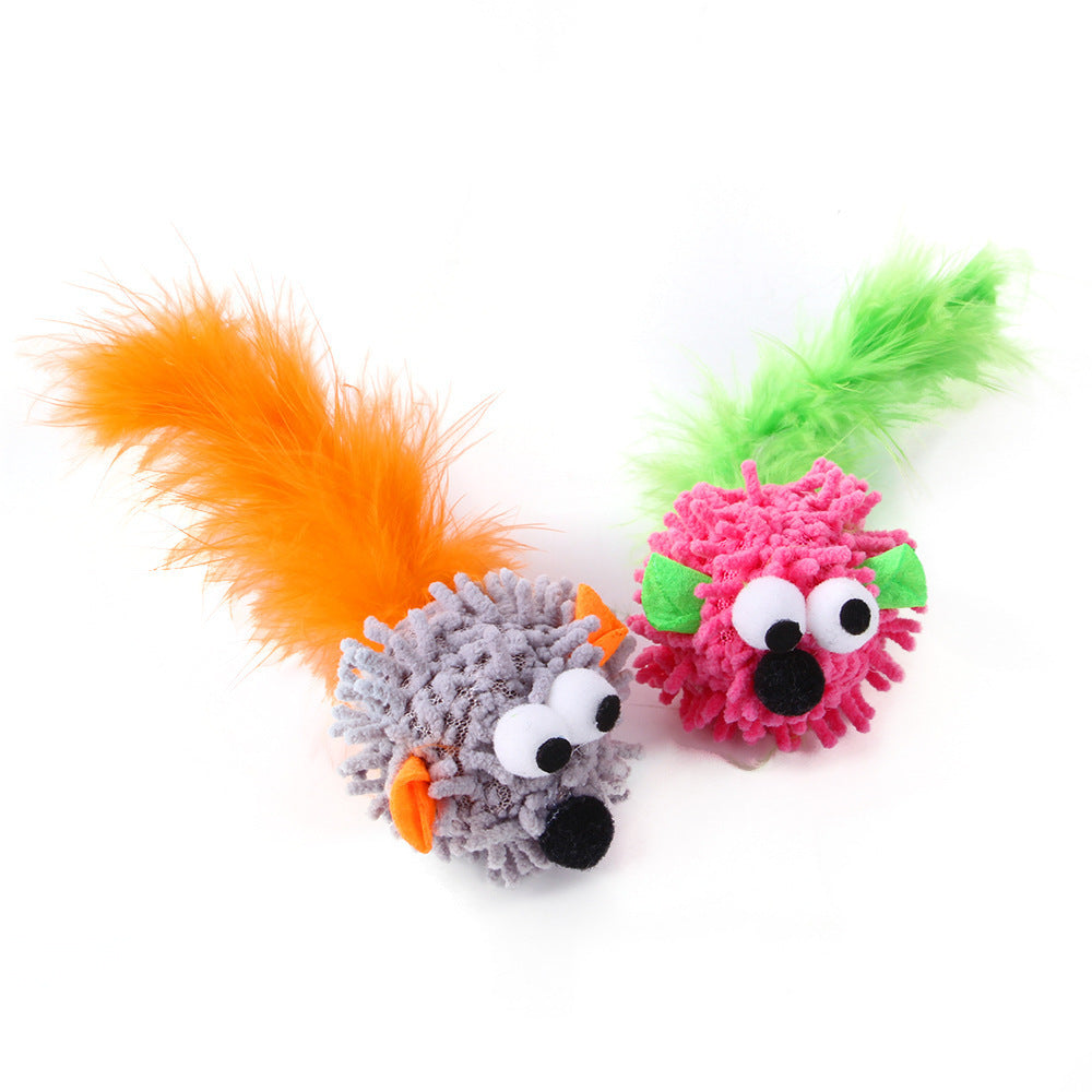 Pet Cat Toy Mop Dragon Mouse Funny