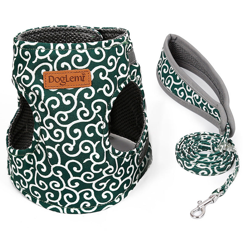 Cat Traction Rope Chest Harness Cat Vest Style Clothes