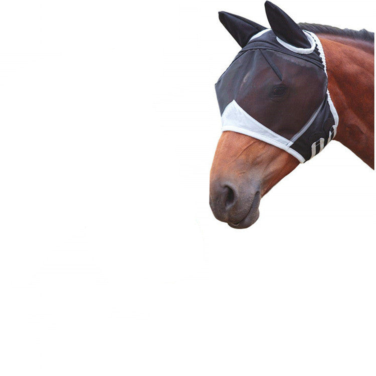 Anti-mosquito And Anti-flying Horse Face Mask With Velcro Style Horse Flying Mask