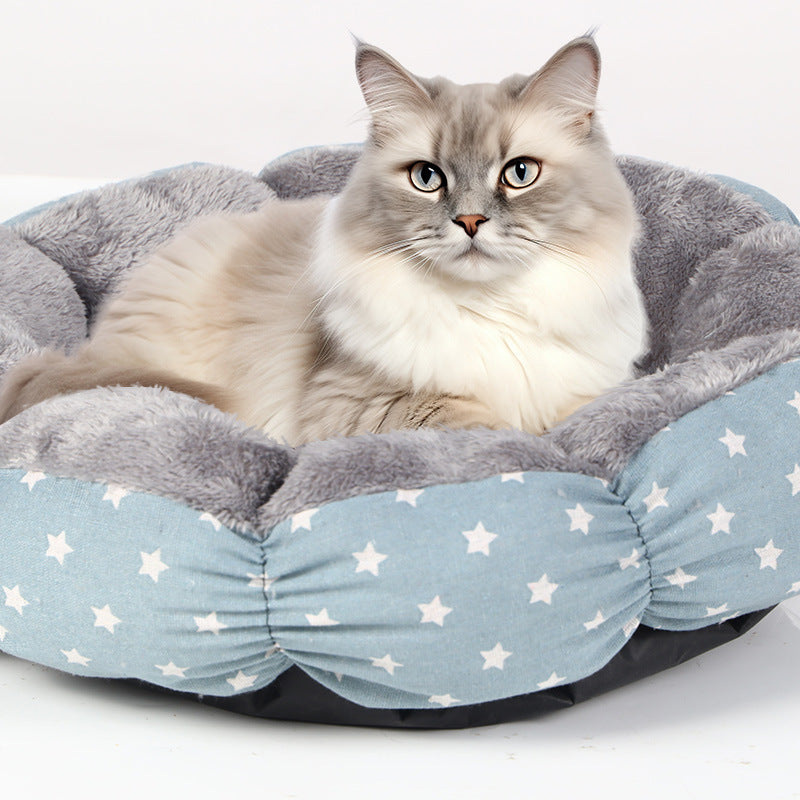 Cat Bed Cat Beds For Indoor Cats Calming Donut Bed For Puppy And Kitten Round Fluffy Pet Bed For Small Medium Dogs And Cats