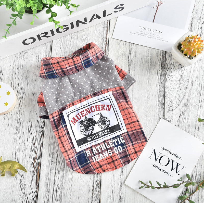 Pet Dog Clothes Spring And Summer Shirt Small Dog Print