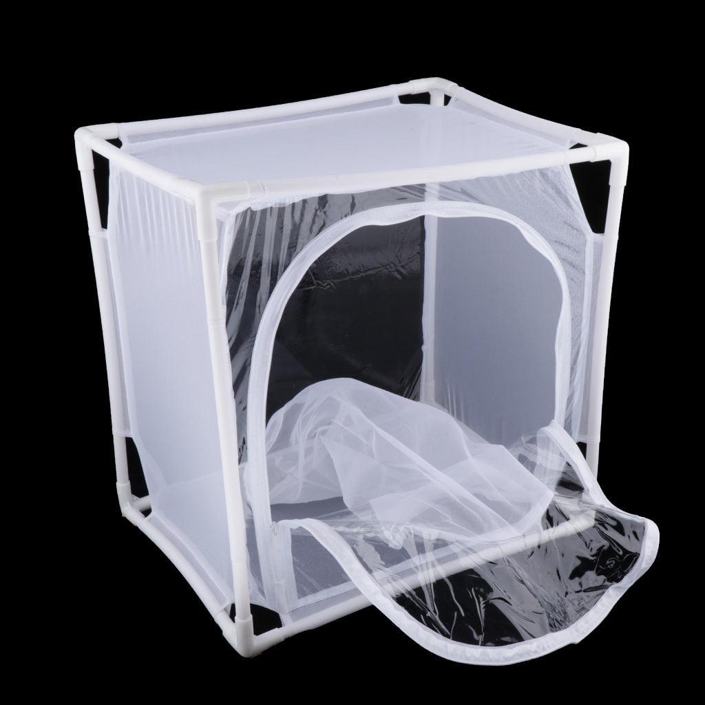 1 Butterfly Insects Habitat Cage Terrarium -up Mesh White