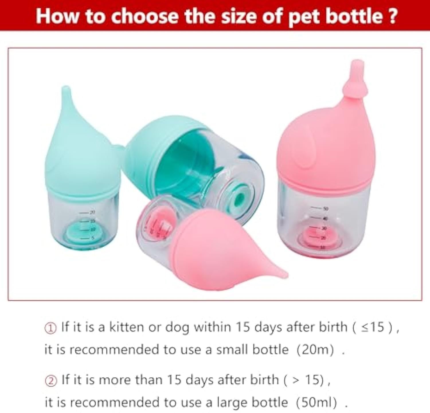 Puppy Bottles For Nursing Kitten Bottles For Nursing Pet Feeding Bottle
