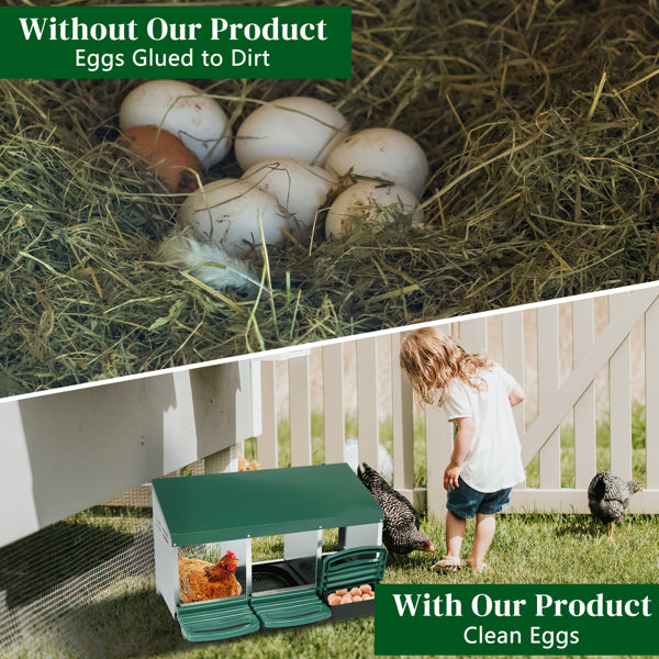 3-compartment Chicken Feeding Trough