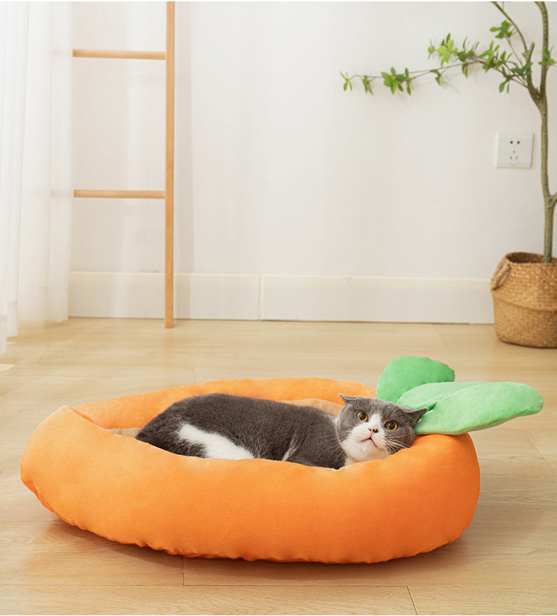 Carrot Dog Nesting Bed With Washable