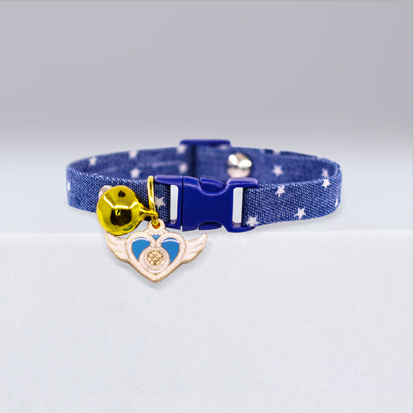 Cat Collar Cute Bell Polka Dot Small Dog