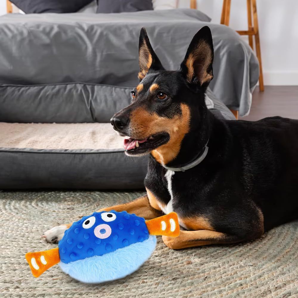 Active Moving Pet Plush Toy With Sounds Interactive Dog Toys Chargable Squeaky Moving Dog Toy Puppy Toys To Keep Them Busy For Boredom Dogs Pet Puppy Chew Toys For Teething
